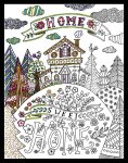 (image for) Home Sweet Home Zenbroidery Stamped Embroidery Kit